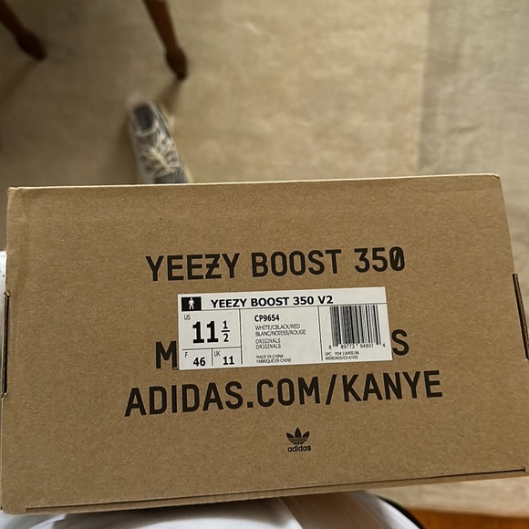 Adidas Zebra Yeezy Size 11.5 - Picture 5 of 6